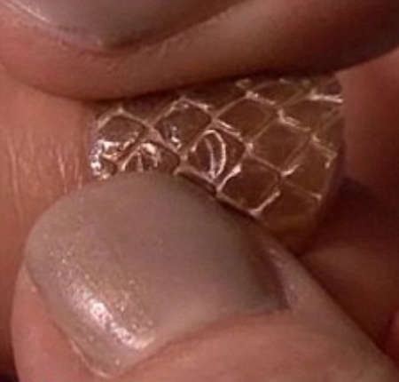 Attaching the Snakeskin to the nail