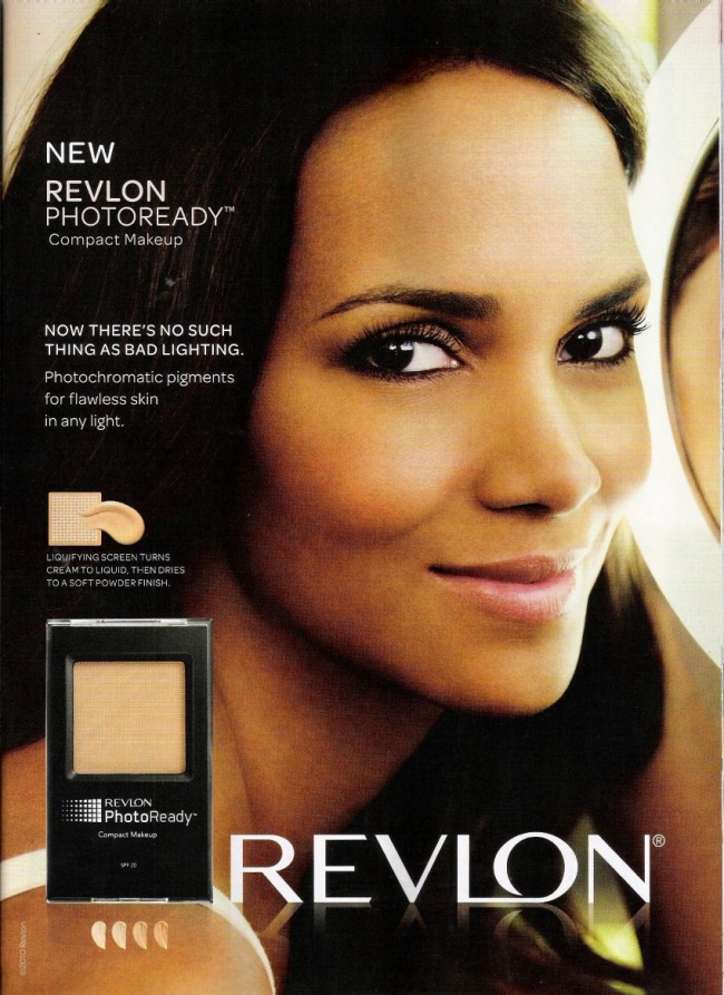 Halle Berry is the face of Revlon.