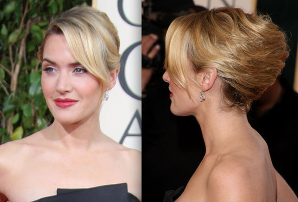 Kate Winslet sporting a Double French Twist Hairstyle