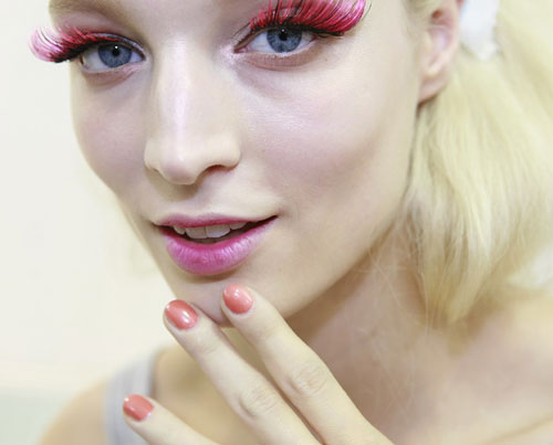 pink lashes