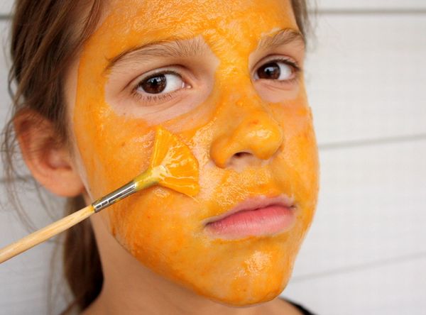 Pumpkin face mask