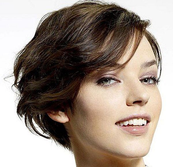 cropped tousled hair