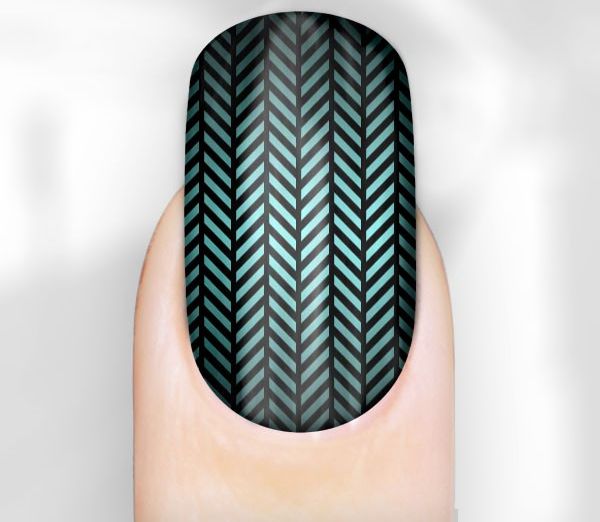 Patterned nail wrap