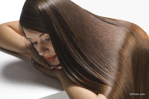 Beautiful Woman with Healthy Long Hair