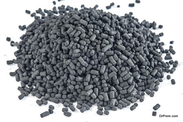 Active coal for filters