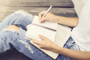 Think of what you will write about