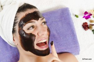 Chocolate facial mask