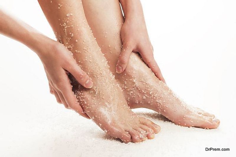 Peppermint foot scrub