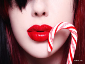 Show your love for Candy canes with the white and red combo