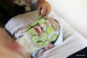 Cucumber-face-pack