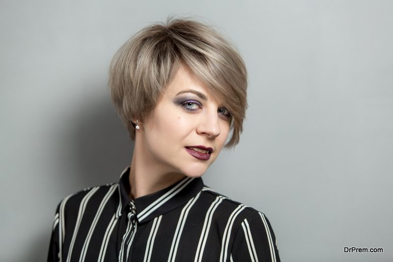 Short Edgy Stacked Bob