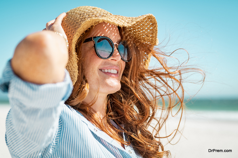 Sunglasses and hat