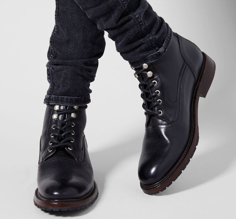 men’s leather dress boots