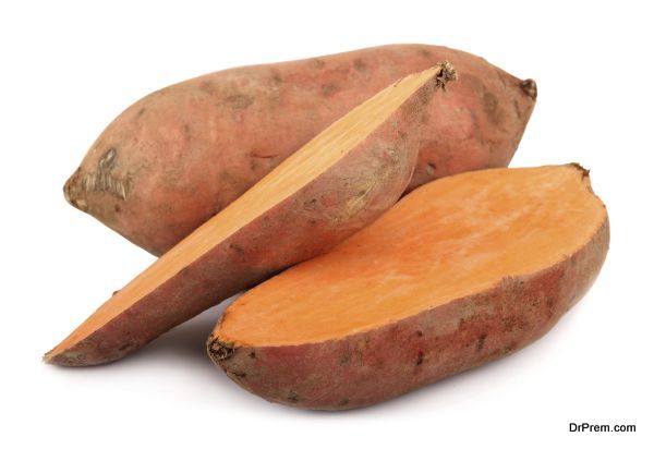 Vitamin A, found in sweet potatoes