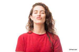 Lip pucker exercise