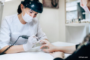 appointment at the nail salon