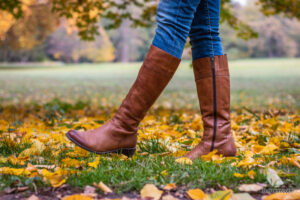 woman wearing good pair of boots